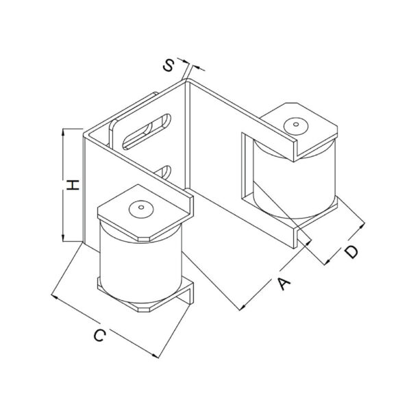 End Cap with Nylon Roller - Image 2